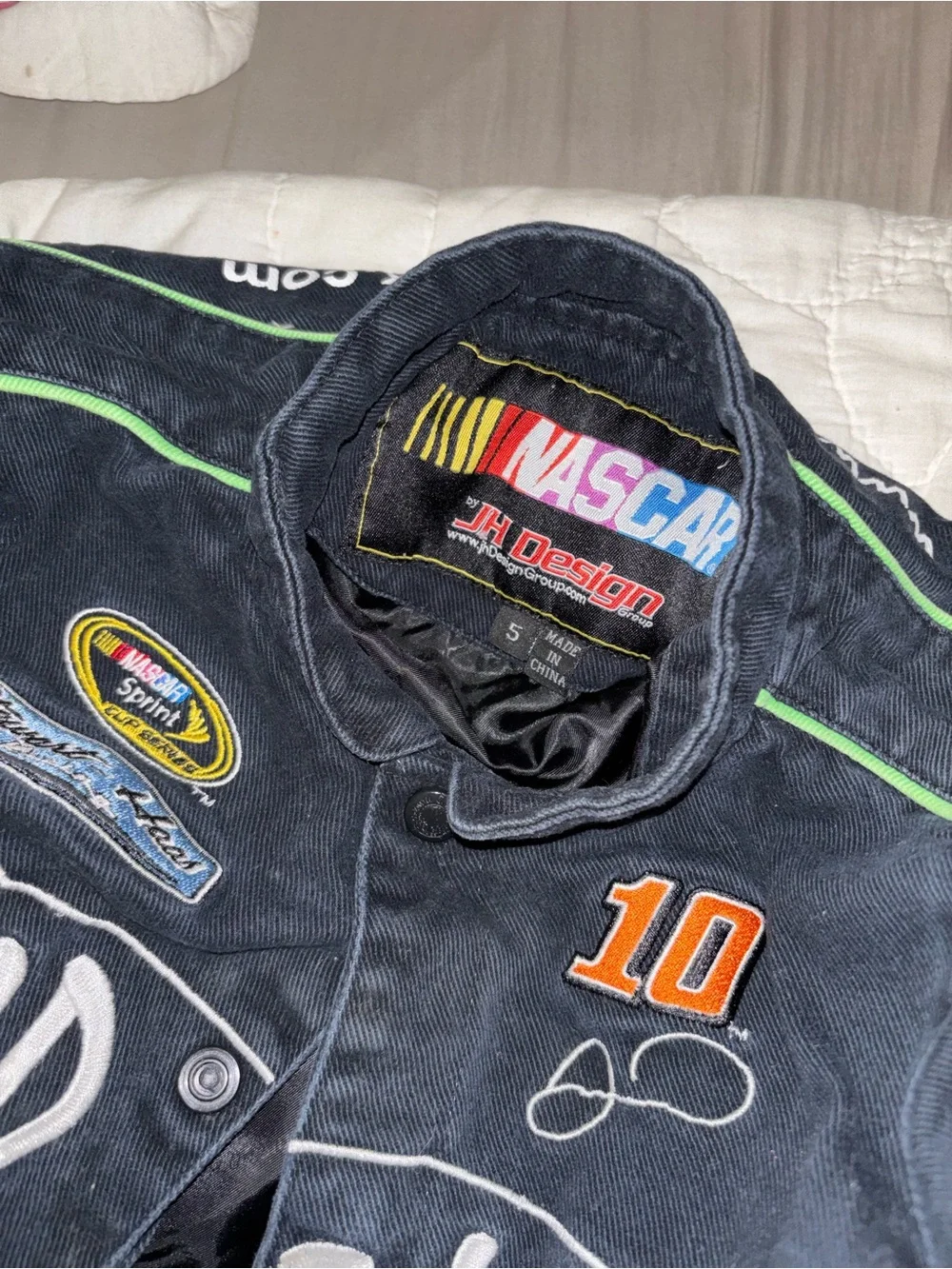 Nascar Danica Patrick Racing Go Daddy Kids Heavy Jacket Size Small